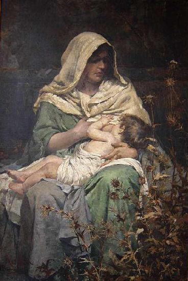Henrique Bernardelli Motherhood oil painting image